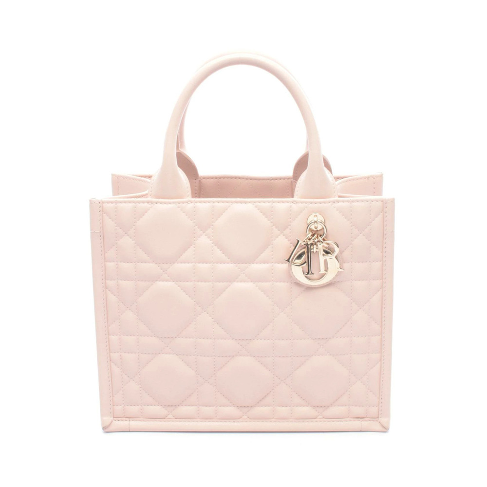 Dior Book Tote Cannage Bag Leather Pink - Picture 1 of 7